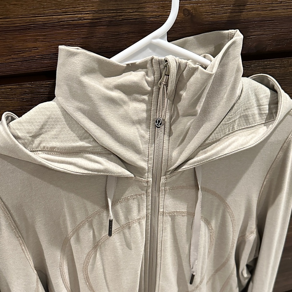 Lululemon Beige Zip Hoodie - Picture 2 of 5